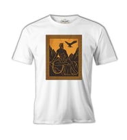 Prometheus and the Eagle from Greek Mythology Beyaz Erkek Tshirt