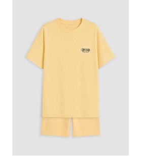 LCW Kids Sarı Beli Lastikli Erkek Çocuk Şort