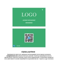 NFC ve QR Kod Özellikli Temassız Dijital Kartvizit (Ebru Yeşil)