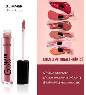 Cosmetics Glimmer Gloss Işıltılı Nemlendirici Dudak Parlatıcısı - 50 Rose Sorbet