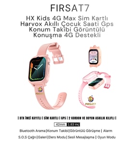 Çocuklar için 4G Akıllı Saat, GPS Takip, Görüntülü Konuşma ve Güvenli Bağlantı