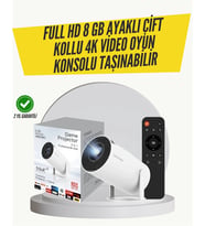 Kablosuz 4k Projeksiyon - Wi‑fi 6 & Bluetooth 5.0 İle Oyun Ve Uygulama Merkezli
