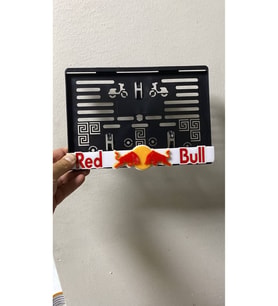Redbull motor plakalık 1.Kalite Kabartmalı plakalık