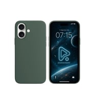Apple iPhone 16 6.1'' Liquit Lansman Silikon Koyu Yeşil