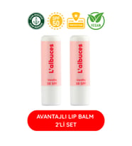 50 SPF Vanilla Lip Balm 2’li Set – Yüksek Güneş Koruması & Nem