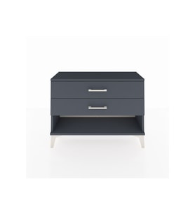 Arges Şifonyer 2 Çekmeceli 88x30x64 Antrasit-Antrasit