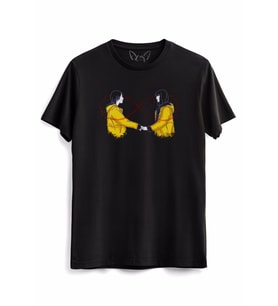 Dark Dijital Baskılı  Siyah Tshirt