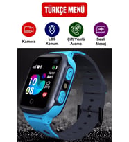 X56 Sim Kartlı Çocuk Akıllı Saat, Konum Takipli, Mavi Gri