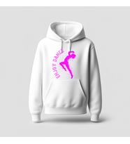 Enjoy Dance Tasarım Baskılı Hoodie Sweatshirt (Beyaz)