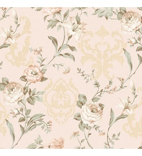 Adawall Seven Çiçek Açan Gül Damask Desenli 7803-1