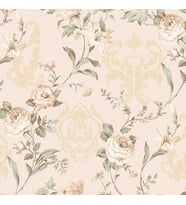 Adawall Seven Çiçek Açan Gül Damask Desenli 7803-1