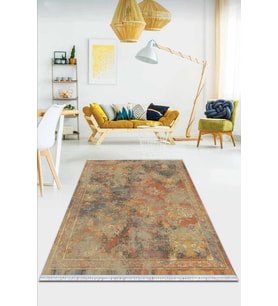 Taba Modern Dokuma Pamuk Tabanlı Kaymaz Kilim KLM065