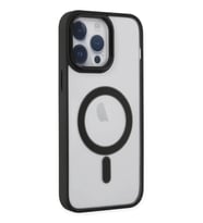 Apple iPhone 14 Pro Uyumlu Kılıf Room Magneticsafe Silikon - Siyah