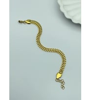 Çelik Gold Örme Bileklik 3mm - 25-blk34