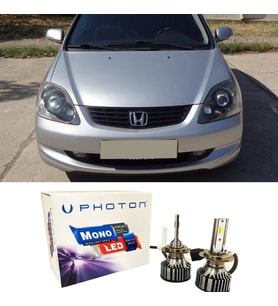 Honda Civic HB Led Xenon Kısa Far Ampulü H1 Mono Yeni Seri Beyaz 2004-2006