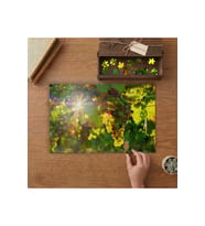 Üzüm Bağı Tasarımı 240 parça Ahşap Puzzle Ahşap Kutuda MP02045