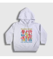 Presmono Unisex Çocuk Beyaz Stop Making Sense Talking Heads Kapüşonlu Sweatshirt 493587tt (Beyaz)