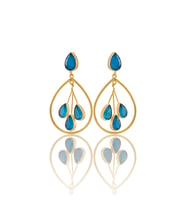 Kadir Jewellery 22 Ayar Altın Kaplama Kadın Sallantılı Küpe -El İşçiliği Ve Hipoalerjenik Küpe