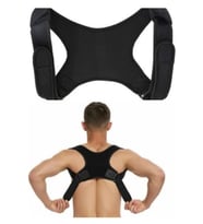Unisex Siyah Yeni Nesil Dik Duruş Korsesi Kamburluk Önleyici Terletmez Korse Çapraz Korse
