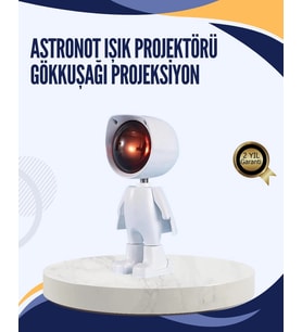 Gün Batımı Efekti Sunan Astronot LED Masa Lambası