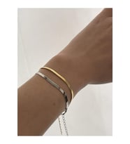 Kadın Altın 925 Ayar Gümüş İItalyan Zincir Bileklik (Gold)