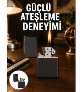 Çakmak Parlak Siyah Doldurulabilir Hedyelik Eşya Yeni Nesil