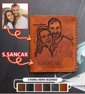 vagave İsme ve Kişiye Özel El Yapımı Premium Hakiki Doğal Deri El Yapımı Cüzdan Babaya Erkek Arkadaşa Sevgiliye Yıl Dönümü Doğum Günü Sevgililer Günü Tebrik İçin Hediye (Hardal)