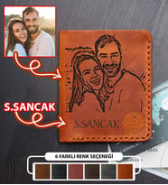 vagave İsme ve Kişiye Özel El Yapımı Premium Hakiki Doğal Deri El Yapımı Cüzdan Babaya Erkek Arkadaşa Sevgiliye Yıl Dönümü Doğum Günü Sevgililer Günü Tebrik İçin Hediye (Hardal)