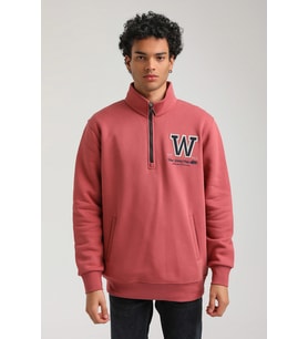 Kestane Slim Fit Half-Zip Sweatshirt 23FWM64065