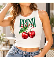 BK Gift Sıfır Kol Fitilli Crop Bluz - Esnek Likralı Günlük Crop-1