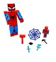 minecraft örümcek adam spiderman 1 büyük ve 1 küçük figür aksesuarlı (Karışık)