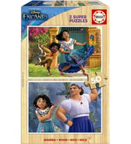 Educa 2x50 Parça Encanto Sihirli DÜnya Ahşap Çocuk Puzzle - 4-6 Yaş
