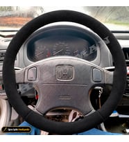 Honda Civic Dikme Direksiyon Kılıfı Alcantara Süet Monza Black 1.6 VTI-B16A2-Performans 1996-2001