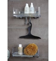 Siyah, Büyük Çekçek Tezgah Üstü ve Cam Çekpası 34x21cm