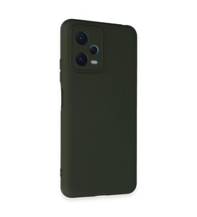 Xiaomi Redmi Note 12 5g Kılıf Nano İçi Kadife Silikon - Koyu Yeşil