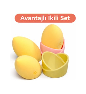 Makyaj Süngeri Standı İkili Set Kozmetik Standı Beauty Blender Tutucu Makyaj Organizeri
