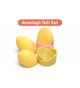 Makyaj Süngeri Standı İkili Set  Kozmetik Standı  Beauty Blender Tutucu  Makyaj Organizeri