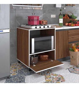 Kenzlife ocak dolabı bennu cvz 85*70*60 XLARGE kapaklı hazır mutfak klasik setüstü ocak için sabit tabla (Karışık)