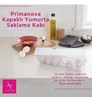 YUMURTA SAKLAMA KABI ŞEFFAF - (1 ADET ) 00,196,00