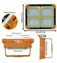 ProKAMA Ledli Solar Projektör 200W BK-200W
