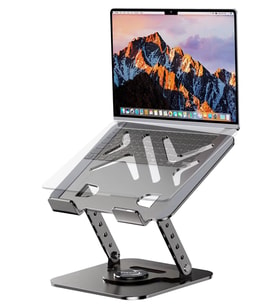 Çift Kademeli 360° Döner Metal Laptop ve MacBook Standı