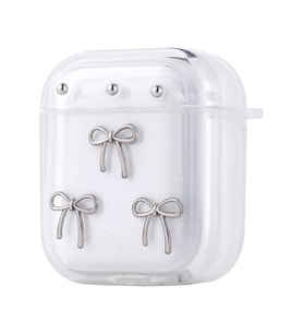 Lexroo Airpods Airbag 44 Airbag Tasarımlı Simli Şeffaf Kutup Kılıf - Fiyonk