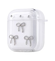 Lexroo Airpods Airbag 44 Airbag Tasarımlı Simli Şeffaf Kutup Kılıf - Fiyonk