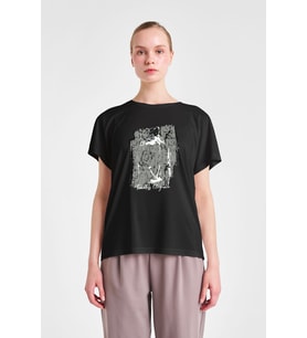 Kadın Kısa Kollu T-Shirt 25N-2118