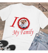 Aile Fotoğrafınız İle T-shirtler-Çocuk (Beyaz)