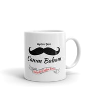Canım Babam Sözlük Anlamlı Güzel Kızın Kişiye Özel Beyaz Kupa