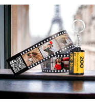 QR Kodlu Kişiye Özel Kodak Anahtarlık
