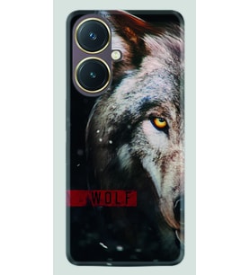 Vivo Y27 Kılıf Silikon Desen Özel Seri Wolf Eyes 1758