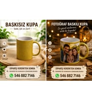 Simli Kişiye Özel Baskılı Kupa-4 Farklı Renk Seçeneği