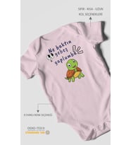 Ne Baktın Gebeş Gaplumba Baskılı Bebek Zıbını – Çıtçıtlı Body  %100 Pamuk Kısa Kol (Bebek Pembesi)